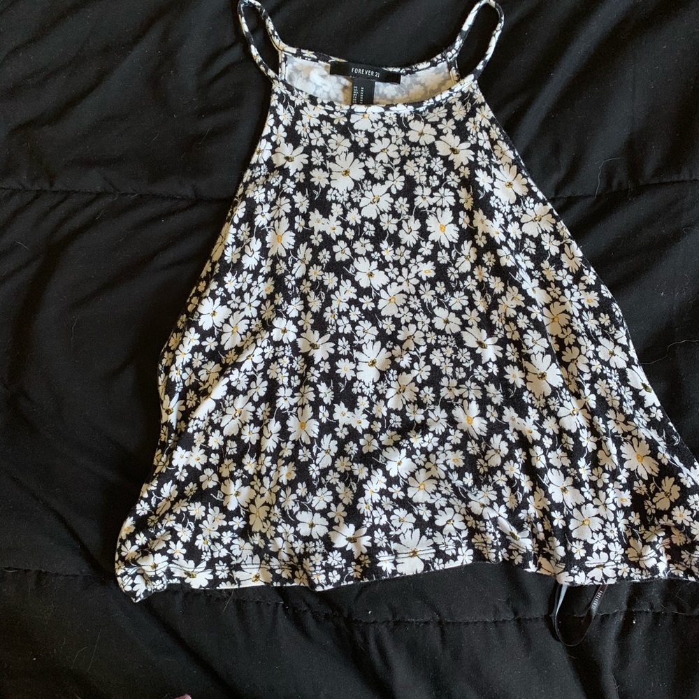 Black halter top